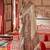 Beige silk blend printed saree with unstitched blouse