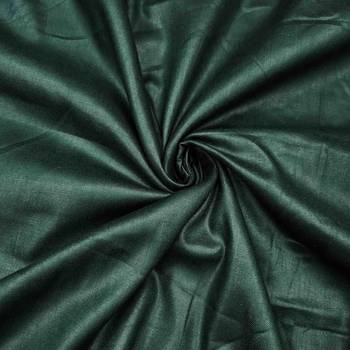 Sea green cotton silk print handwork unstitched dressaterial 4
