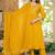 Cotton cambric a-line printed kurti pant dupatta set