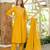 Cotton cambric a-line printed kurti pant dupatta set