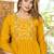 Cotton cambric a-line printed kurti pant dupatta set