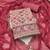 Pink cotton embroidered unstitched dressaterial