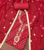 Rani cotton embroidered unstitched dressaterial