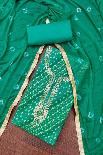 Rama cotton embroidered unstitched dressaterial