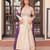 Beige cosmos  anarkali gown with pearl & bead embroidered work and wine bandhej dupatta – fully stitched festive wear