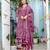 Cotton mulmul anarkali kurti-pant-dupatta set