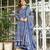 Cotton mulmul anarkali kurti-pant-dupatta set