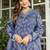 Cotton mulmul anarkali kurti-pant-dupatta set