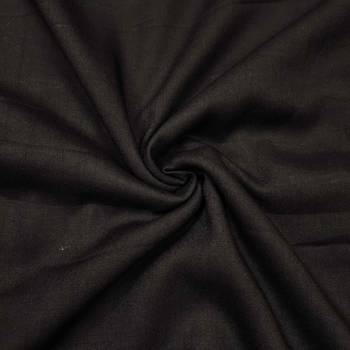 Black cotton embroidered unstitched dressaterial 4