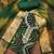 Green cotton print handwork unstitched dressaterial