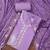 Purple cotton silk embroidered unstitched dressaterial