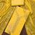 Yellow cotton silk embroidered unstitched dressaterial