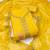Yellow cotton silk embroidered unstitched dressaterial