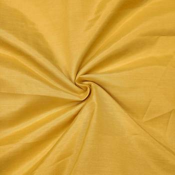 Yellow cotton silk embroidered unstitched dressaterial 4