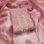 Pink shimmer cotton handwork unstitched dressaterial