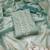 Blue shimmer cotton handwork unstitched dressaterial