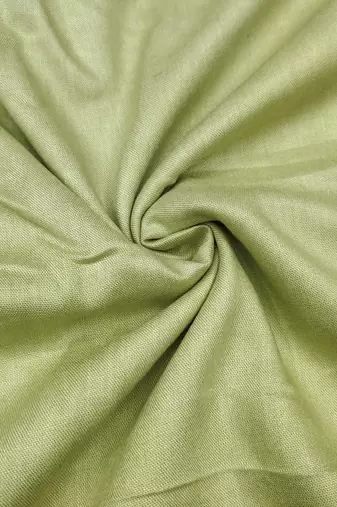 Green cotton banarasi handwork unstitched dress material