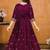 Rani Pink Rangoli Silk Sequance Embroidery Girls Partywear ReadyMade Gown Dress