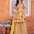 New Yellow Floral Printed Peplum yellow kids palazzo set for girl dress