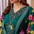 Green Designer Straight Kurti Pant Dupatta Set With Embroidery And Hand Work
