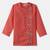 Boys peach floral embroidered side cut cotton kurta pyjama set
