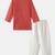 Boys peach floral embroidered side cut cotton kurta pyjama set