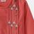 Boys peach floral embroidered side cut cotton kurta pyjama set