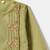 Boys green floral embroidered side cut cotton kurta pyjama set