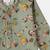 Boys olive butterfly printed cotton kurta pyjama set