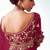 Rani pink embroidered cut work fancy fabric ceremonial designer saree