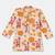 Boys cream giraffe printed cotton kurta pyjama set