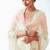 White embroidered cut work fancy fabric ceremonial designer saree