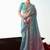 Multi color embroidered cut work fancy fabric ceremonial designer saree