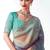 Multi color embroidered cut work fancy fabric ceremonial designer saree