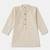 Boys cream polka dots printed cotton kurta pyjama set