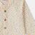 Boys cream polka dots printed cotton kurta pyjama set