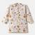 Boys white tiger and lion printed cotton kurta pyjama set