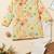 Boys yellow floral printed cotton kurta pyjama set