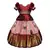 maroon Printed South Indian Pavadai Pattu Lehenga choli For Girls