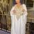 white Kaftan Zari Handcrafted Morrocan Arabic wedding dress