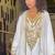 white Kaftan Zari Handcrafted Morrocan Arabic wedding dress