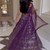 Purple Georgette Thread Zari sequin Embroidery Work Lehenga Choli