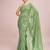Embellished pista color  bollywood georgette saree with unstiched blouse