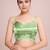 Embellished pista color  bollywood georgette saree with unstiched blouse