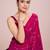Embellished rose pink color  bollywood georgette saree with unstiched blouse