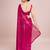 Embellished rose pink color  bollywood georgette saree with unstiched blouse