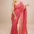 Embellished gajri color  bollywood georgette saree with unstiched blouse