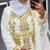 white Gold Bead Kaftan Zari Handcrafted Arabic Morrocan wedding dress with worked scarf
