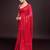Embellished red color  bollywood georgette saree with unstiched blouse