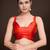 Embellished red color  bollywood georgette saree with unstiched blouse